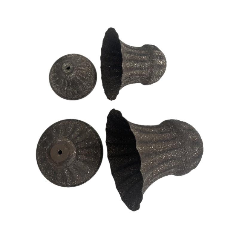 Antique Look Metal Flower Pot - Wedding Table Centerpiece Dried Flower Holder for Home Decor Vintage Style Photo Shoot Accessory