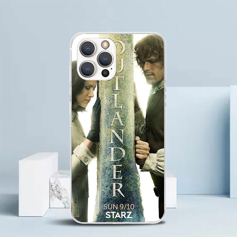 

Outlander TV Soft Cover for iPhone 16 17 Air 15 14 Pro Max 16E Phone Case 13 Mini 12 11 7 SE 8 Print Pattern Fit Cases 16 17 Air iPhone 17 Pro