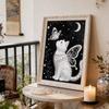 DIY White Cat Pearl Art Painting for Adults/Beginners Gift Home Decor Pearl Gem Paintings Picture Arts Craft 30x40cm Without Frame