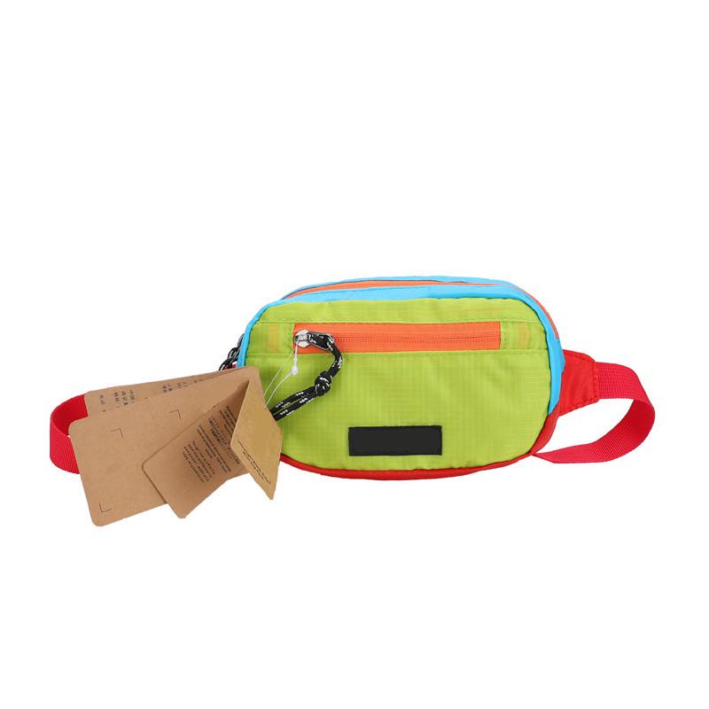 Trend Dopamin Colorblock Unisex Crossbody Sport Hüfttasche für Outdoor-Aktivitäten