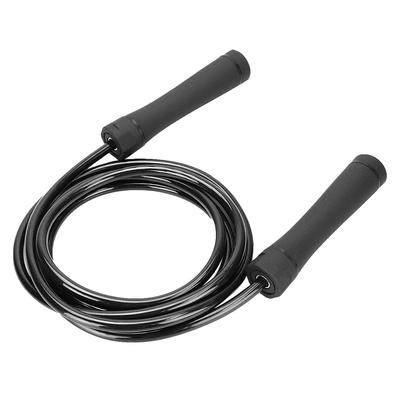 Adult Jump Rope, Heavy Duty, for Sports Training, Strength Training, Endurance, and Durability (Black)