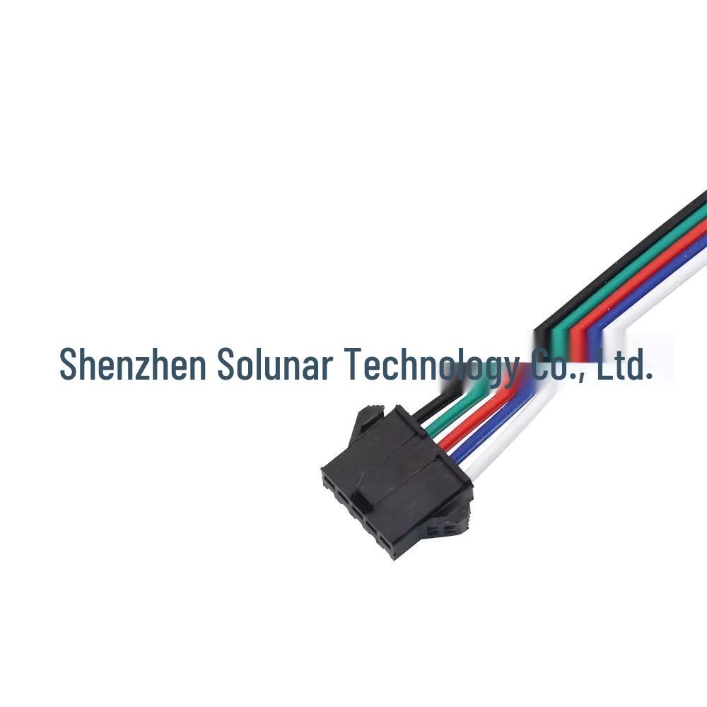 SM Male/Female Plug Cable 2.54MM Air Connection, 3-Battery Charging, 4P Terminal Power Cord, LED Light.