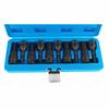 Cle a cliquet - cle a douille - cle dynamometrique Tecpo - 300855 - Jeu de douilles Torx T20-T70 1/2"