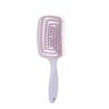 2-in-1 Professional Scalp Massage Comb Hair Styling Brush Square Hollow Design for Quick Blow Drying Scalp Care and Healthy Hair