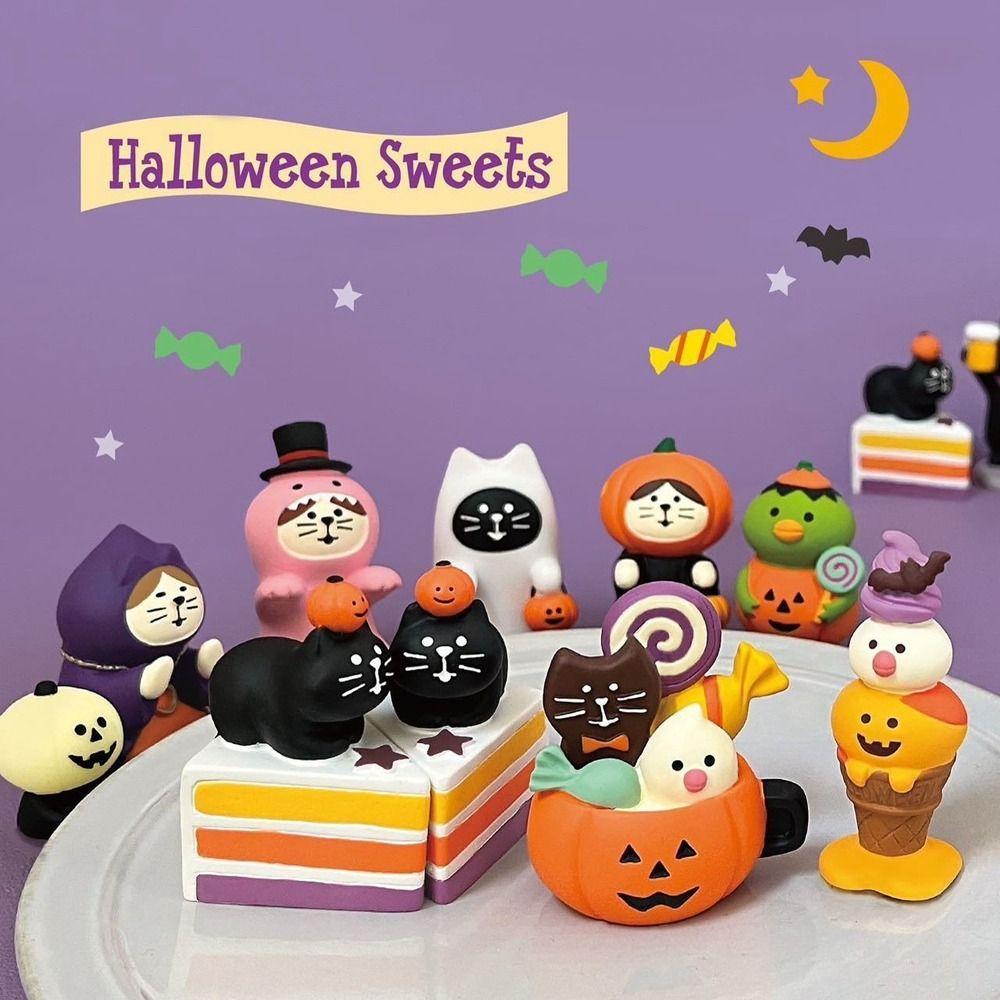 

Resin Miniature Scene Props Ghost Desktop Decorations New Halloween Ornaments Halloween Style 10