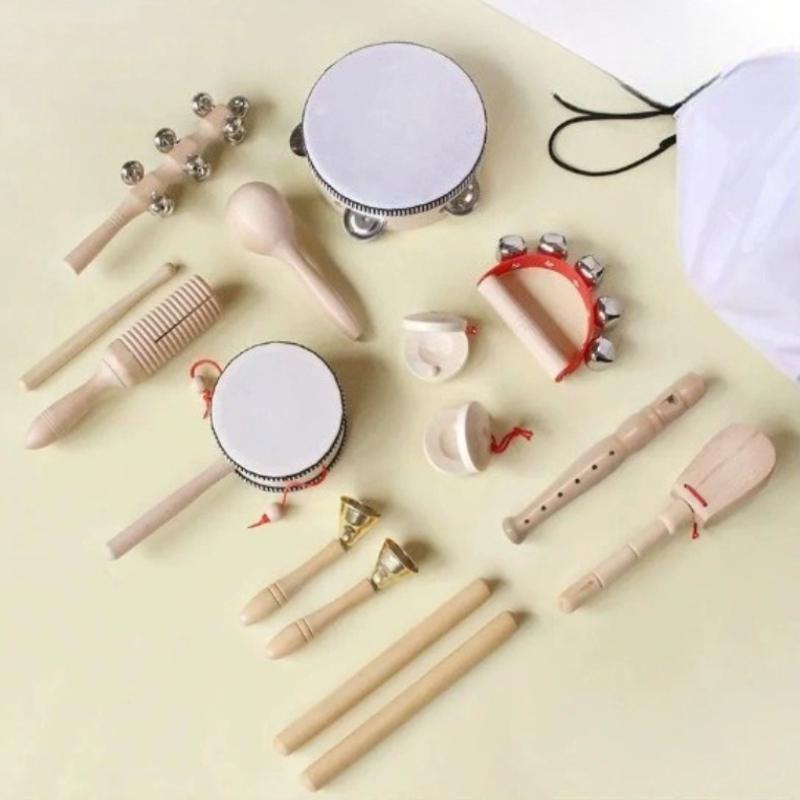 Wooden Music Set Percussion Kids Musical Instruments Unique Play Toddler Musical Instruments for Kids Musical
