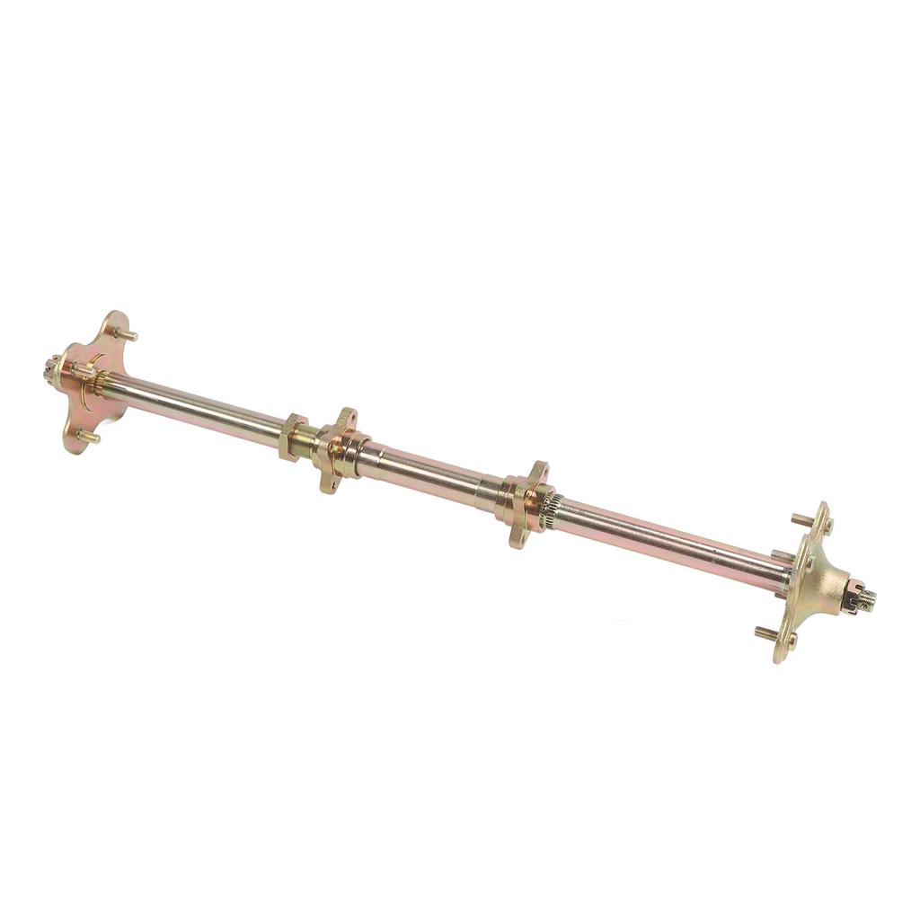 850mm Go Kart Rear Live Axle Kit with Brake Assembly and Chain ATV Rear Axle Assembly for 50cc 70cc 90cc Atv Quads