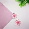 Hot Selling 100Pcs Transparent Resin Flower Cabochons Flat Back Floral Beads Slime Charms Ornaments for Scrapbooking DIY Crafts