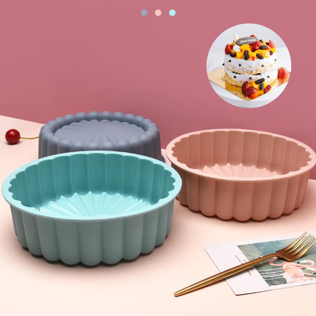 Silicone Round Cake Stencil Petal Shape Design Cake Flan Cake Tins For Baking