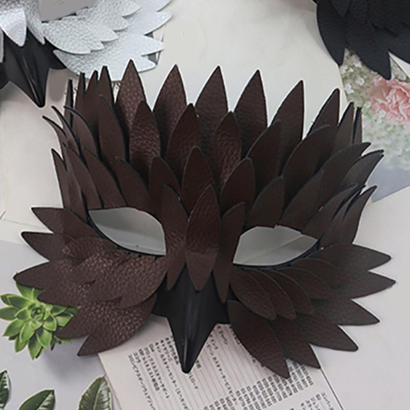 Unique Bird Beak Feather Style Half Face Mask Cosplay Accessory For Costume Parties Masquerades Theme Event