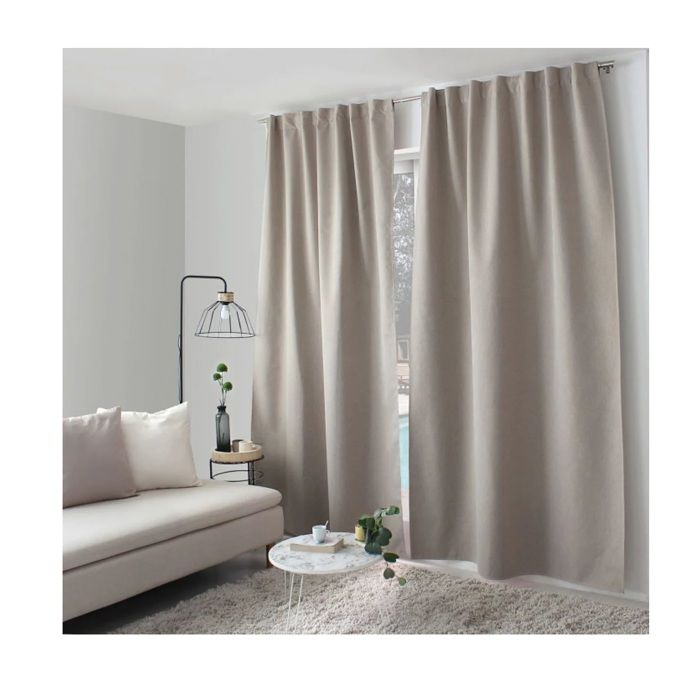 1 Rideau Occultant total 140 x 240 cm Eclipse Beige