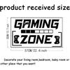 SUPERDANT Gaming Zone Wall Stickers Black Gamepad Wall Decor Stickers Game Room Decals Gaming Zone Vinyl Art for Bedroom Games Room Playroom for Game