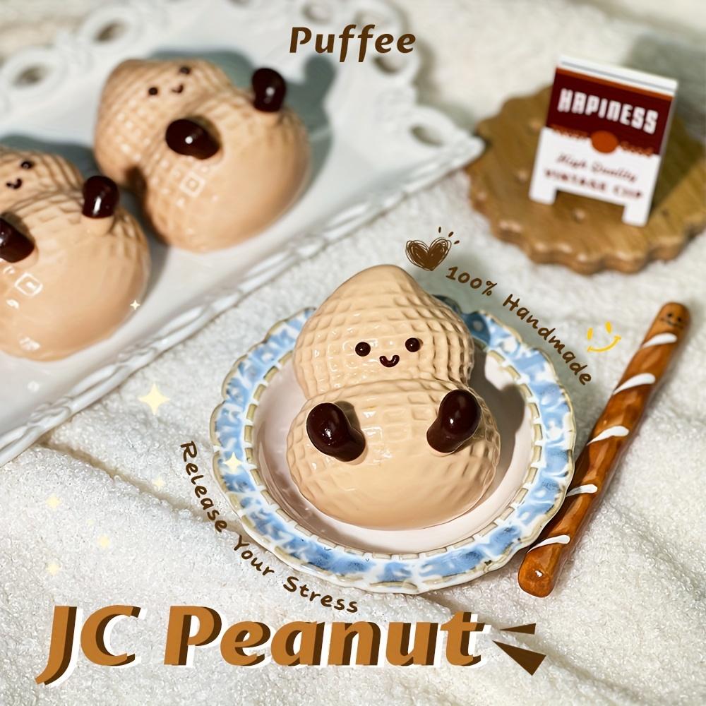 

Peanut Food-grade Silicone Squishy Toy, Handmade Taba Squishy, Creamy Soft Adhesive Slow Rebound Squeeze Toy, Happy Pinching коричневый