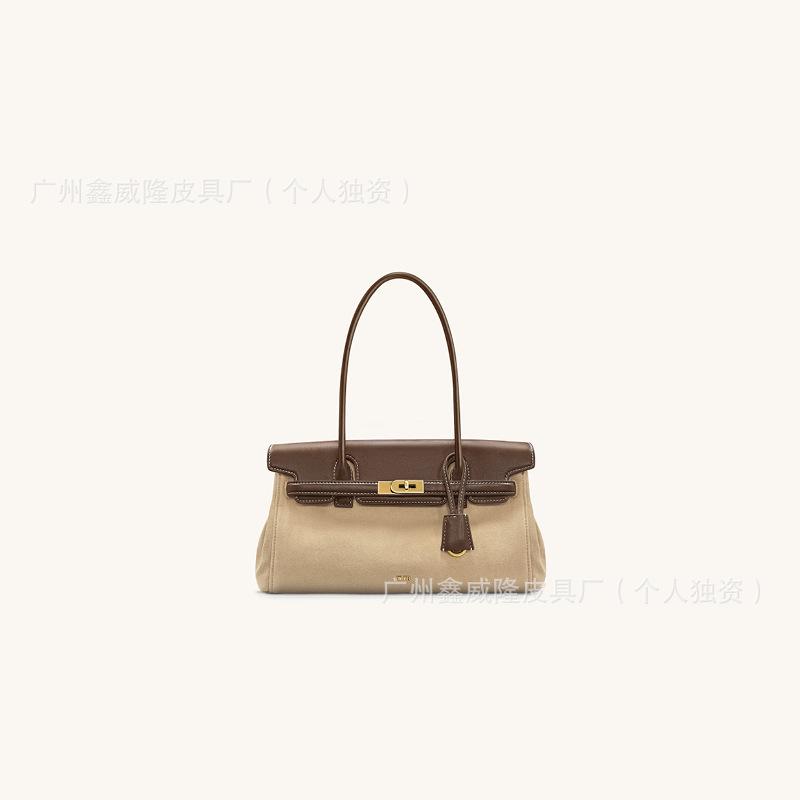 Briefcase women's new Yara portable shoulder armpit bag niche design baguette bag large capacity