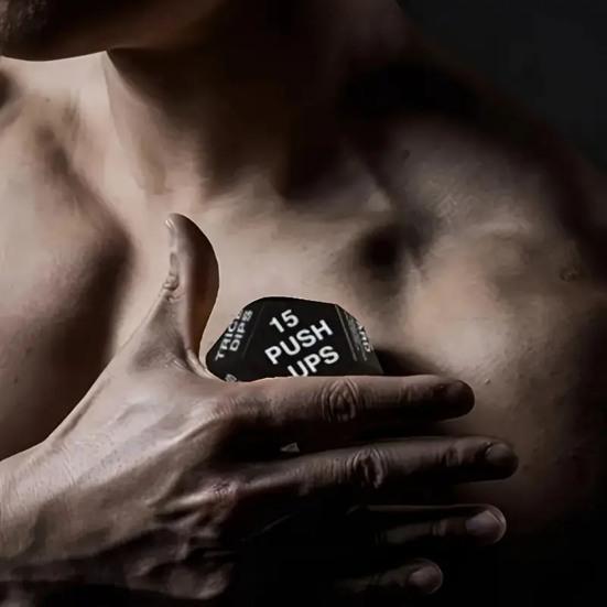 Fitness Dice Pocket Size Multi-sides Exercise Decision Dice Home Gym Workout Dice Stress Relief Toy Men Women Athletes Sports Enthusiast Gift