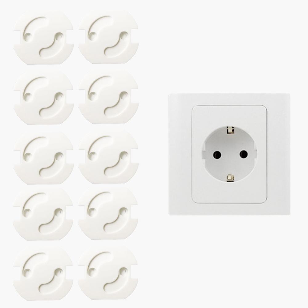 20 Pcs Electric Outle EU Standard Electrical Outlet Baby Safety Anti  Shock Plugs Protector Cover