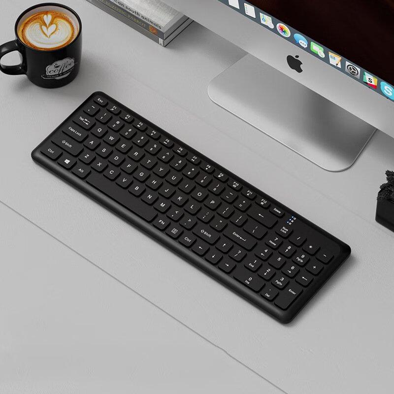 Pink Silent Wireless Keyboard and Mouse Combo