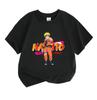 Kids Boys Girls Crew Neck Short Sleeve 100% Cotton T-Shirt, Cute Anime Character Printed Casual Comfortable Tops for Children Daily Wear School Home O