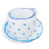 15 Pcs Dollhouse Tea Set Mini Simulation Ceramic Tea Cups Set Doll House Accessories Miniature Model Props Type D