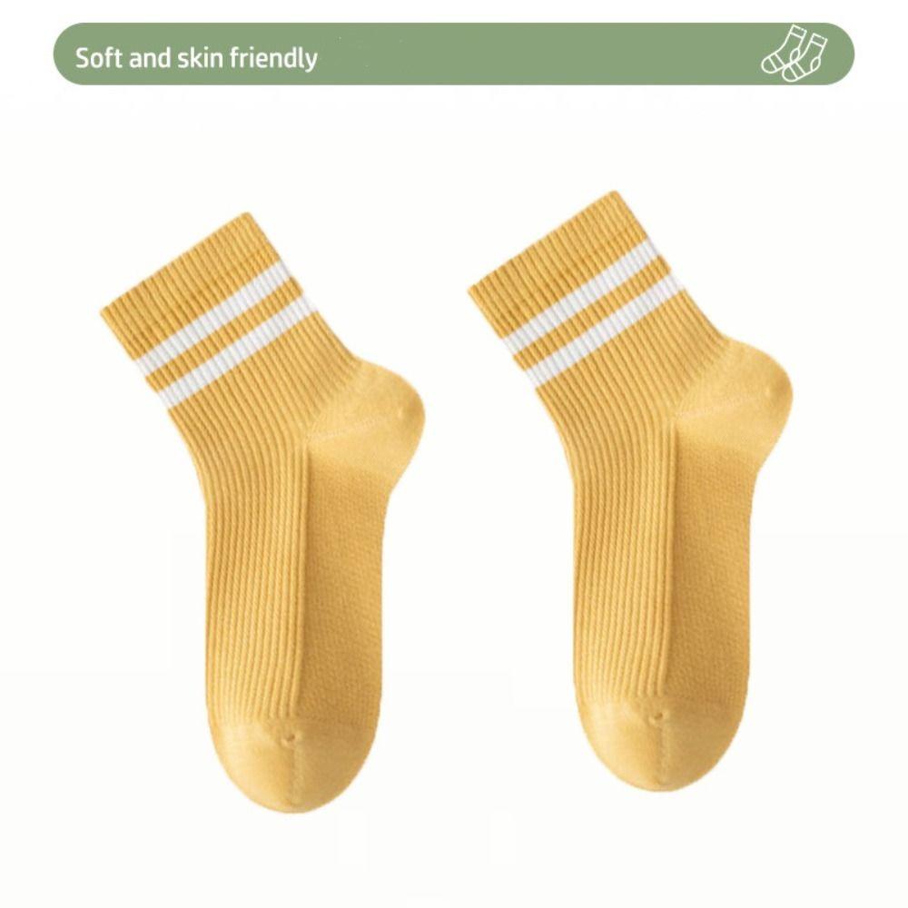 Sweat Absorbing Women's Socks Thin Sports Socks Soft Mid Tube Socks  Spring