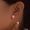 Women's Pink Flower & Butterfly Stud Earrings for Kids - European American Style