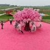 Růžové téma trávníku Svatební dekorace a Venkovní hřiště Umělý trávník