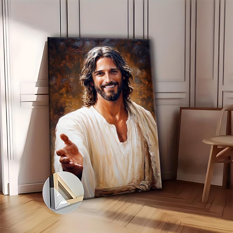 Jesus reicht uns die Hand Christlicher Leinwanddruck Leinwandbild Kreative Poster Drucke Wohnzimmer Büro Heimdekoration