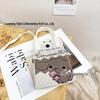 Cute Cartoon Dopamine Knit Crossbody Phone and Coin Bag