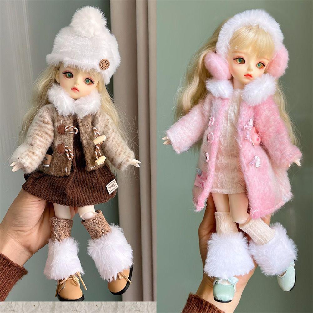 Mini 1/6 BJD Doll Outfit Set Cartoon Doll Overall Suit Fashion Doll Dress for 30cm BJD Dolls