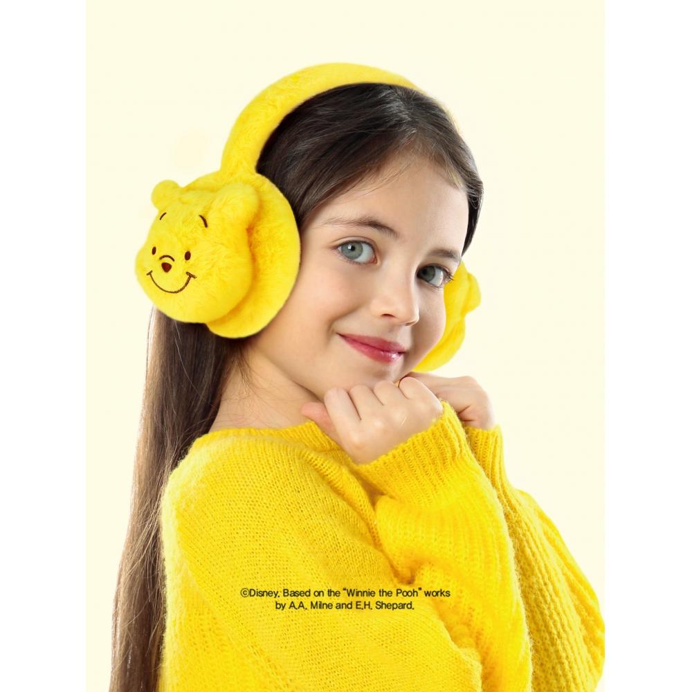 Daiso Disney Winnie The Pooh Character Plush Earmuffs Yellow