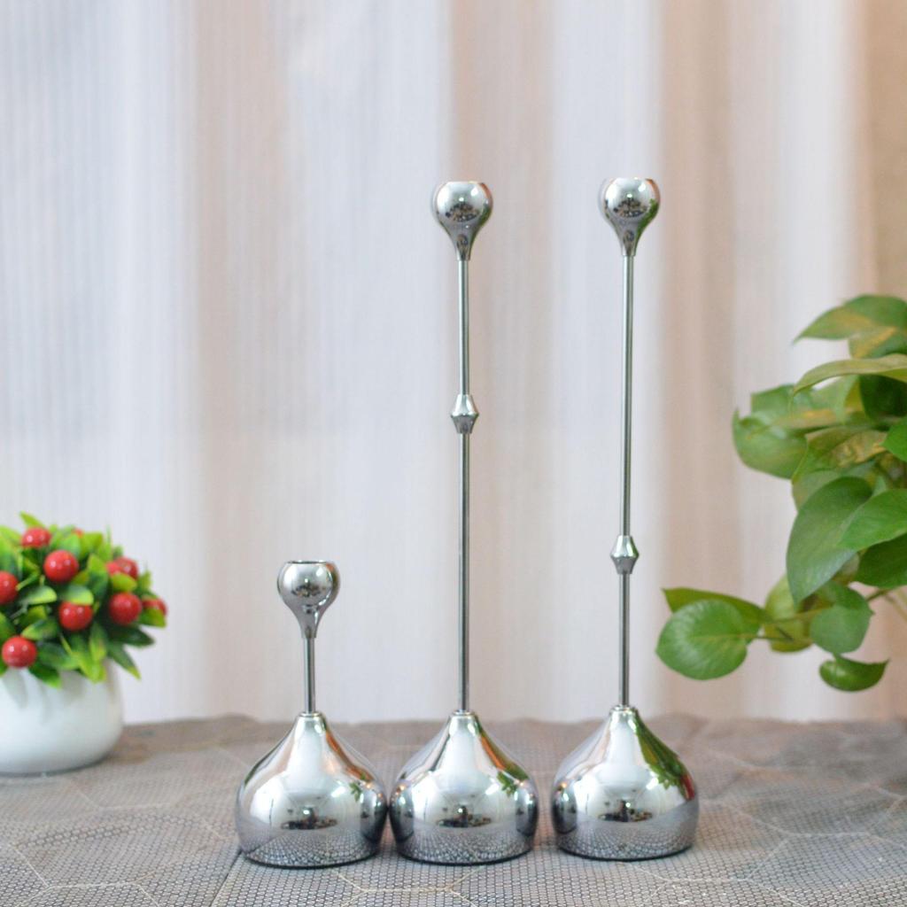 Wrought Iron Electroplated Candlestick: Luxurious Decor for Hotels, Weddings, or Dining Tables