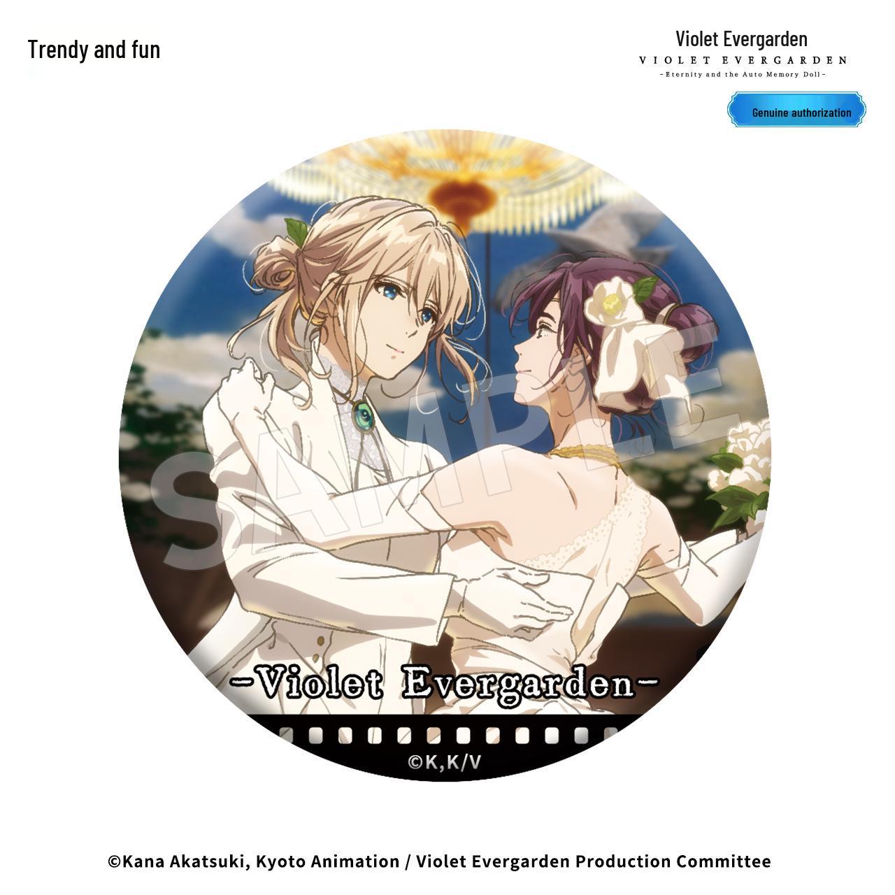 

ChaokeWan Genuine Violet Evergarden Side Story Series Double Flash Refrigerator Magnet Clear Model Available Approx. 75mm