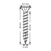 Vis universelle - SPAX - Tête fraisée Pozidriv filetage total - Ø 5 mm - L 40 mm - zingué blanc