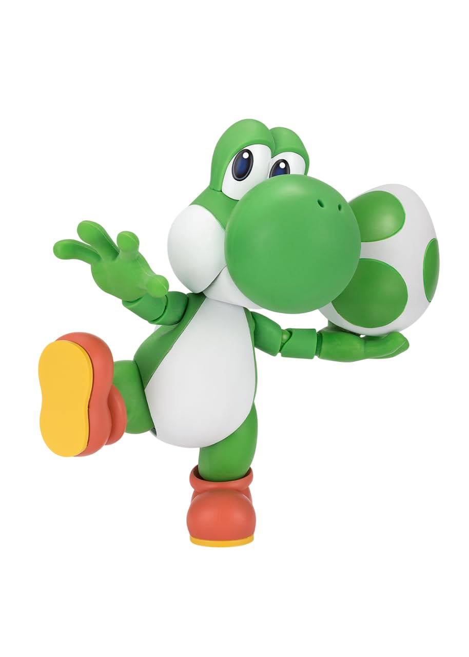 TAMASHII NATIONS S.H. Figuarts Super Mario Yoshi (SUPER MARIO) approximately 110mm made ABS PVC painted articulated figure.