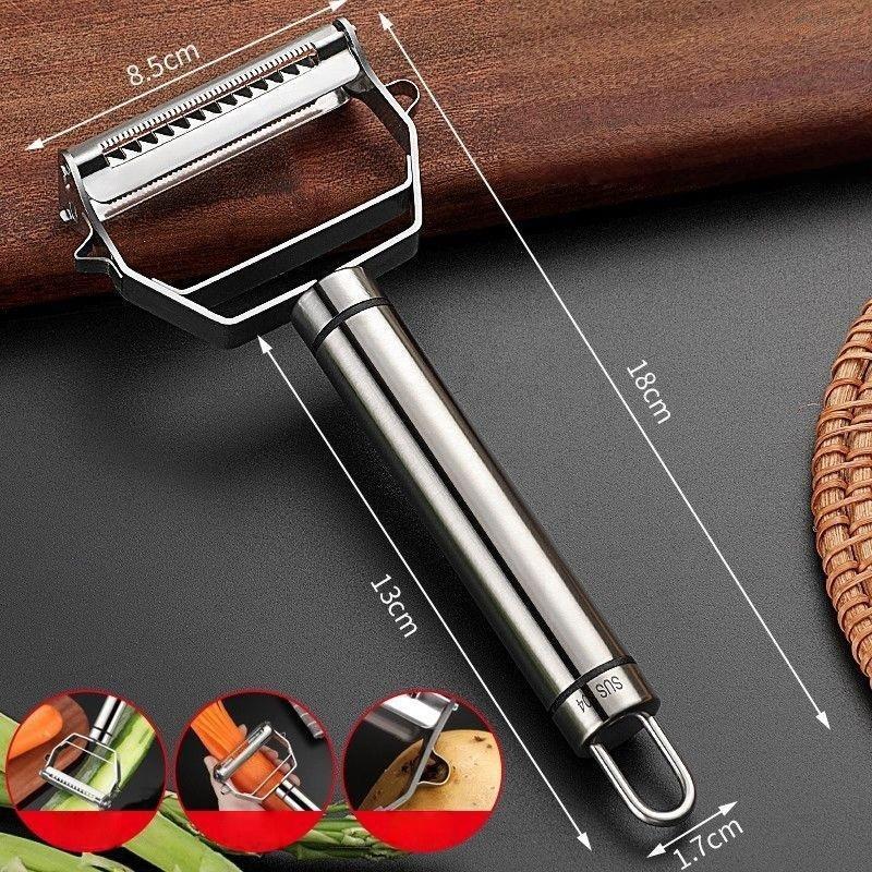 Efficient Kitchen Peeler and Grater Multifunctional Stainless Steel Tool for Hassle-Free Food Prep