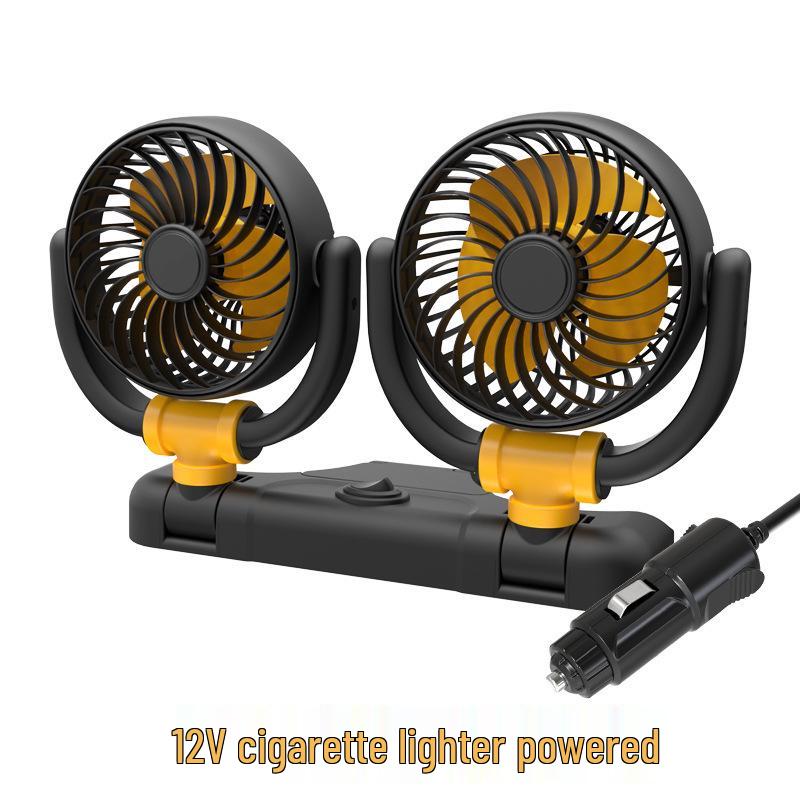 Da Fu Dual-Head USB Fan for Car: Powerful 12V Cooling Solution