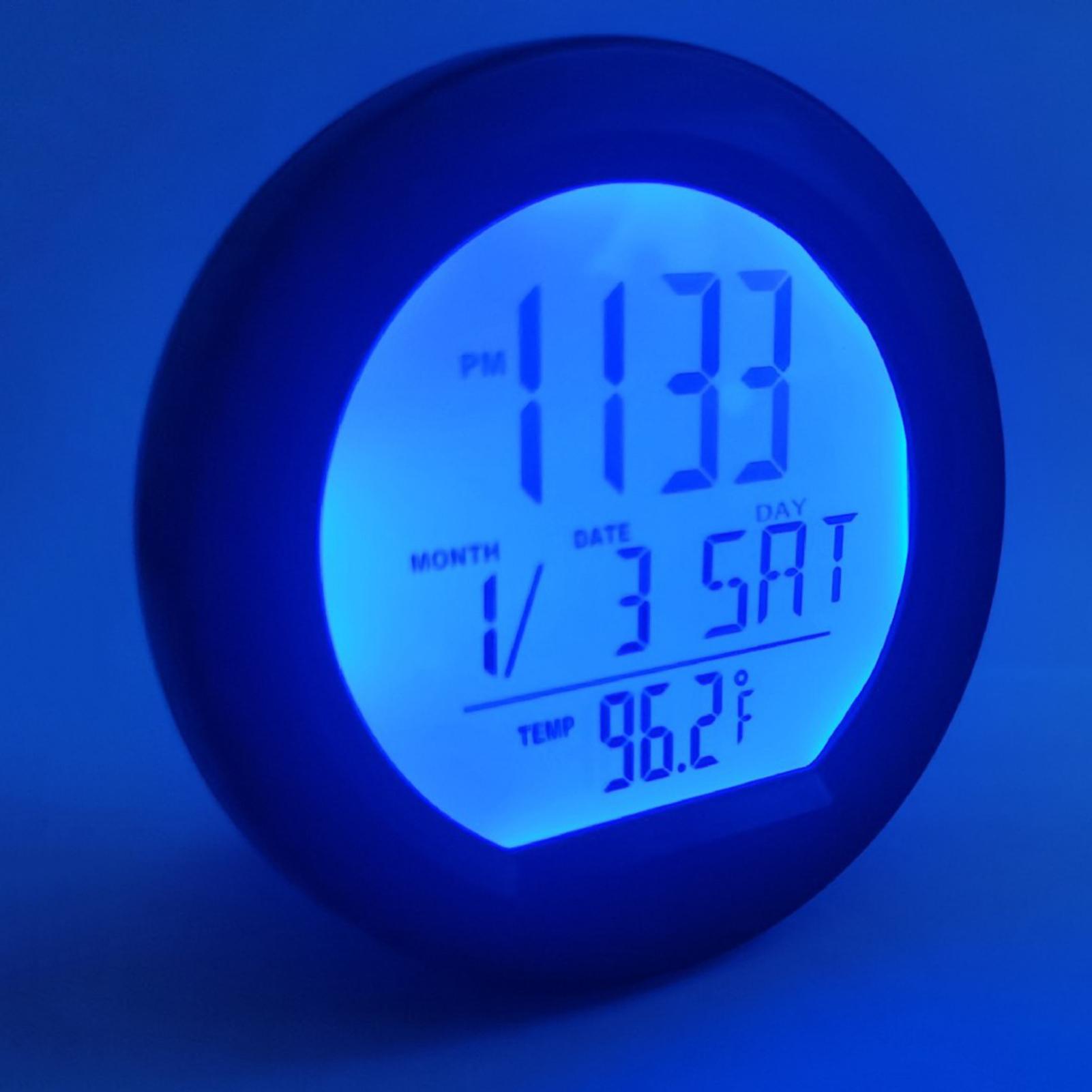 

Car Clock Solar Automotive Dash Clock Calendar LED Temperature Tester For Classroom Travel Table Bedside Fridge RV Shop Stove CHINA