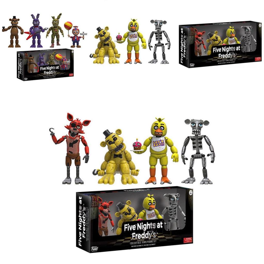 Figurines d'action de collection Five Nights At Freddy's 4 cm Présentant des Designs Uniques Faits à la Main