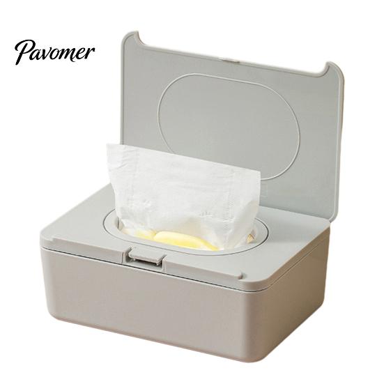 Dust Proof Tissue Storage Wipes Dispenser, Refillable with Buckle-Sealed Cover Box, Moisture Lock Wet Wipe Holder Dustproof Easy Pull Pouch