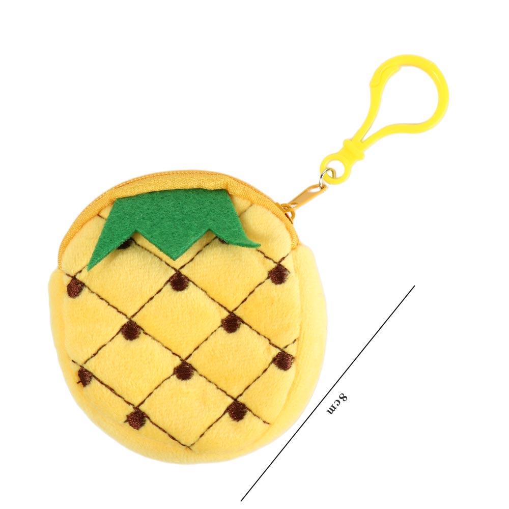 Watermelon Fruit Coin Bag With Hook 8CM Coin Pouch Keyring Pluhs Coin Purse  Put The Key/Coin