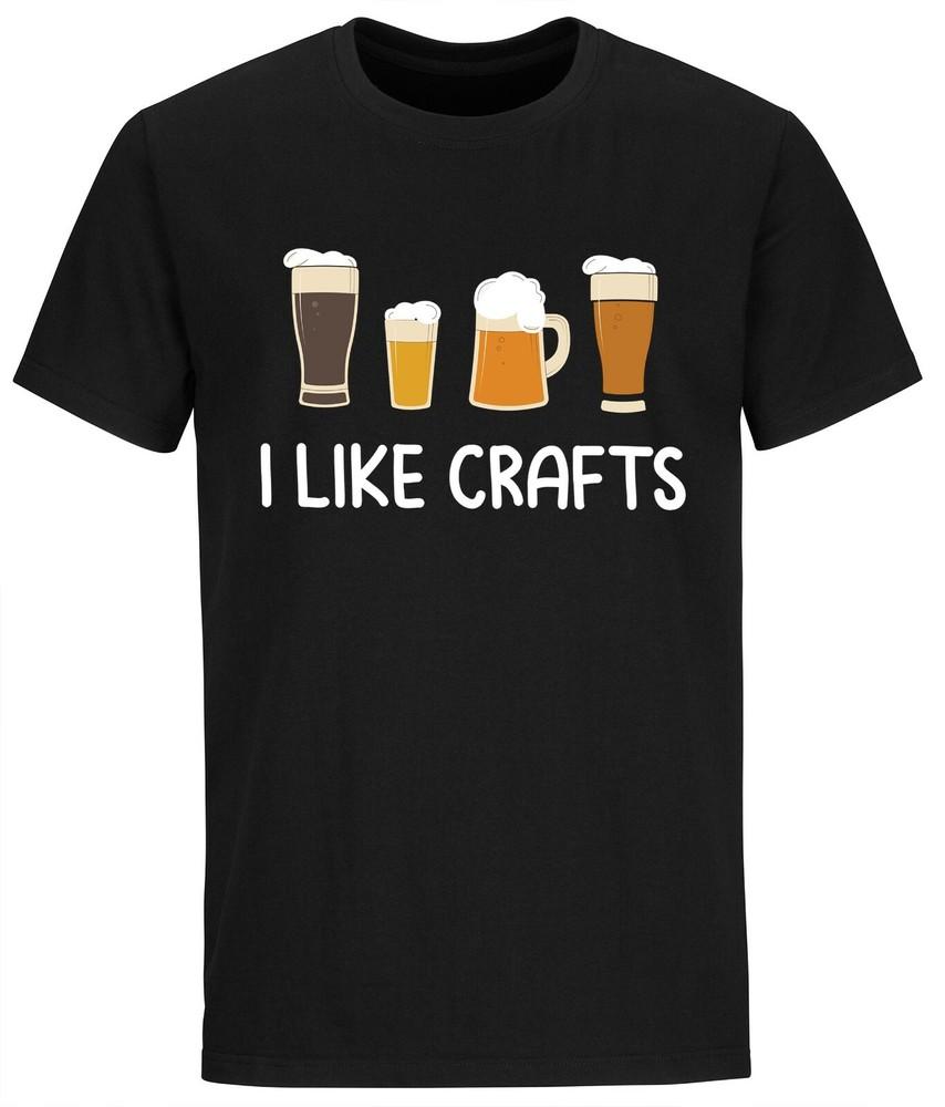 Beer t Shirt I like Crafts Funny Tshirt Beer Lover Gift T shirts Craft Beer Tee