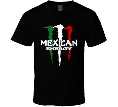 Mexikanische Energie 1 Schwarzes T-Shirt Herren Damen T-Shirts Top