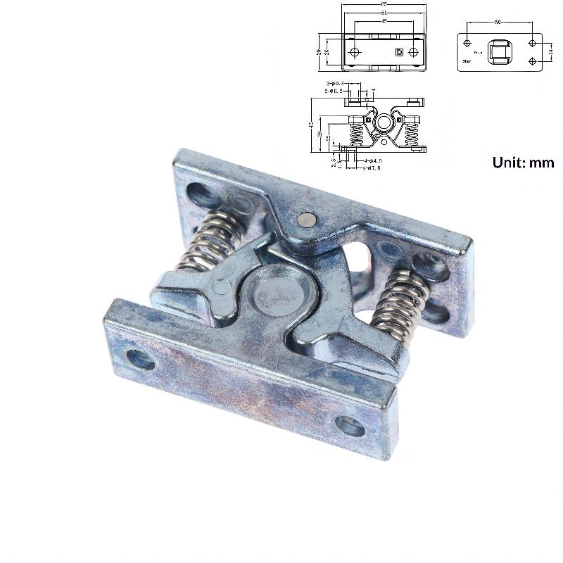 1pcs Heavy Duty Spring Loaded Roller Catch Strong Cabinet Door Latch Drawer Latch For Furniture Cupboard Wardrobe Door Closing