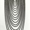 Luxury Beaded Decoration Diamond Tassel Epaulets Detachable Sparkling Shoulder Brooch Rhinestone Brooch Epaulet