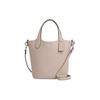 Hanna 18 Magnetic Snap Double-Sided Leather Bucket Bag Women Bags Beige CR168-SVVFS