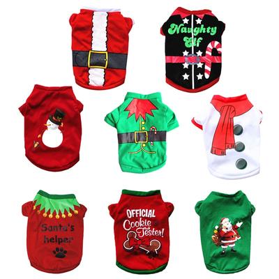 Christmas Dog Clothes Vest Pet Shirt For Pet Clothing Small Cat Puppy Outfit Kitten New Year Costume Chihuahua Teddy Yorkshire