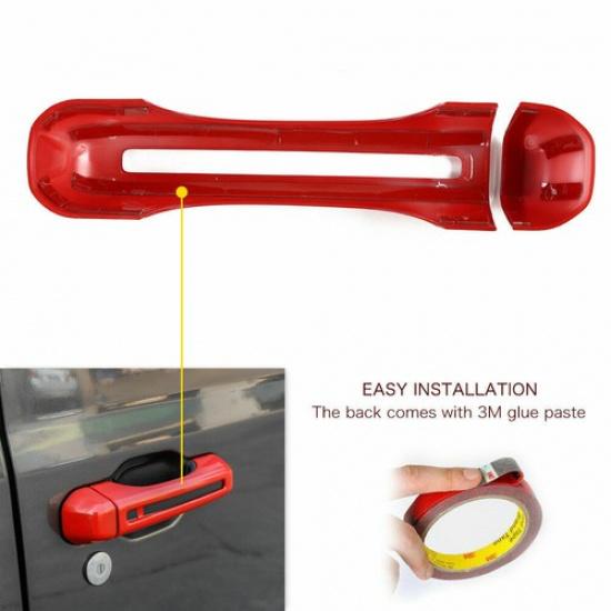 For JL Door & Tailgate Handle Cover Trim for 18+Jeep Wrangler JL JLU Accessories