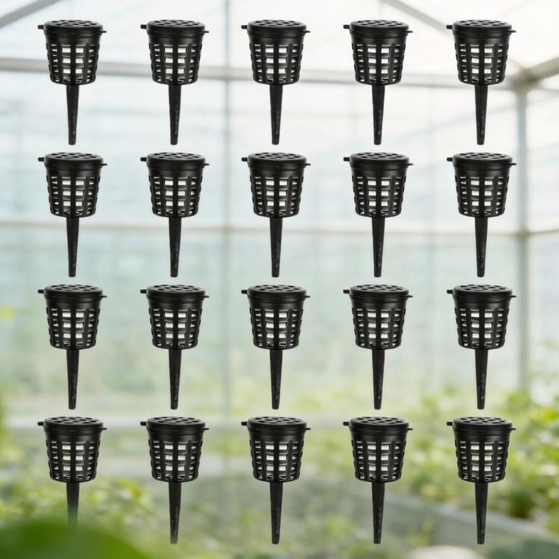 PP Mesh Plant Basket With Lid Flower Growing Basket Ideal For Water Culture Seedling And Root Control In Homes Garden