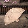 Portable Traditional Engraved Wooden Folding Fan With Lightweight Design Ideal For Cultural Celebrations