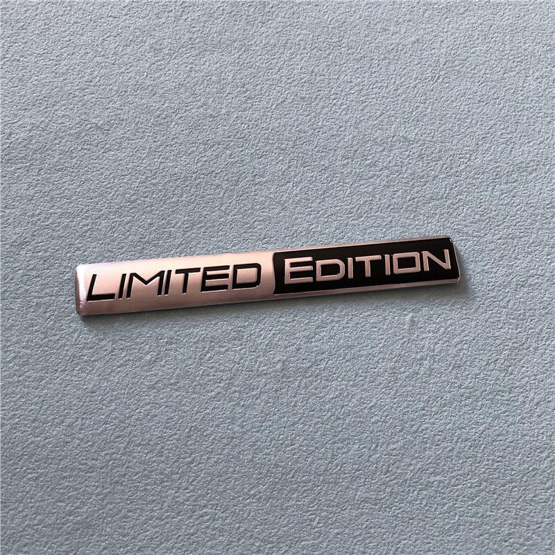 Limited Edition Metal Car Logo Sticker - Rear Aluminum Nameplate Standard чёрный/серебряный